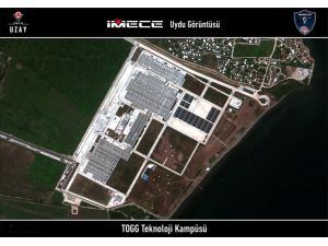 Bakan Kacır, İMECE uydusunun Togg Teknoloji Kampüsü'nden aldığı bir fotoğrafı paylaştı