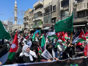 Ürdün'de "Filistin direnişi ve Cenin halkıyla dayanışma gösterisi" düzenlendi