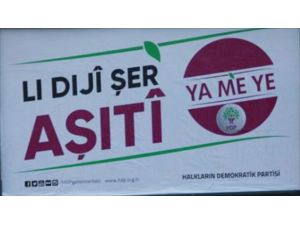 HDP'nin seçim afişleri "terör propagandası" gerekçesiyle toplatıldı