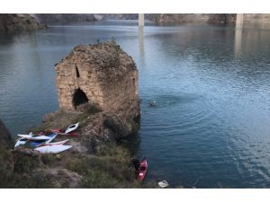 Yusufeli Barajı'nda bot ve kano turizmi başladı