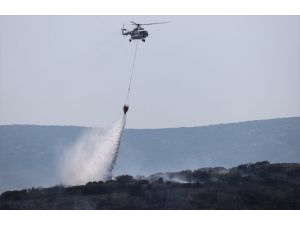 GÜNCELLEME - İzmir'de makilik alandaki yangın kontrol altına alındı