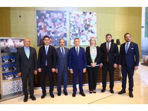 İlham Aliyev, TBMM Dışişleri Komisyonu Başkanı Oktay'ı kabul etti