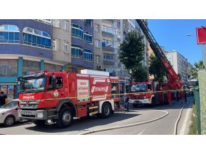 Samsun'da apartman dairesinde çıkan yangın hasara yol açtı