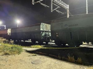 Adana'da yük treninin çarptığı kişi öldü