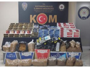 Kastamonu'da kaçak tütün operasyonlarında 4 kişi yakalandı