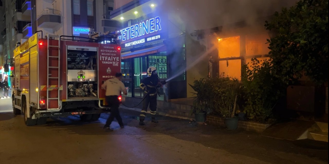 Samsun'da restoranda çıkan yangın söndürüldü