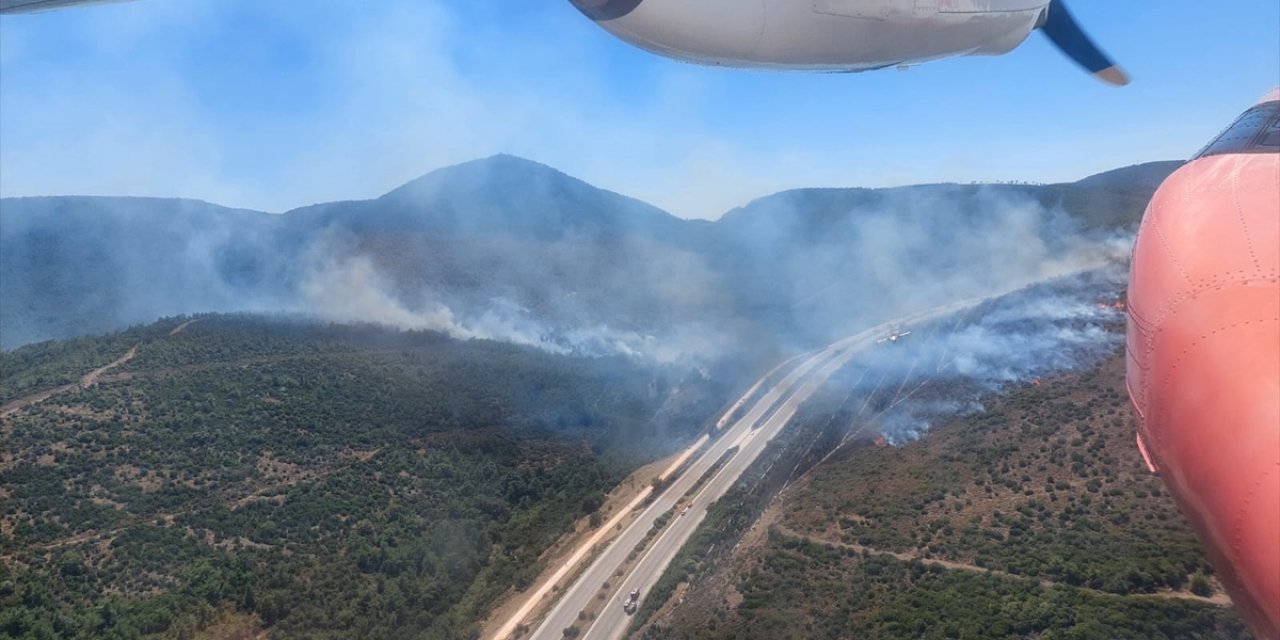 GÜNCELLEME - İzmir'de alev alan otomobil orman yangınına yol açtı