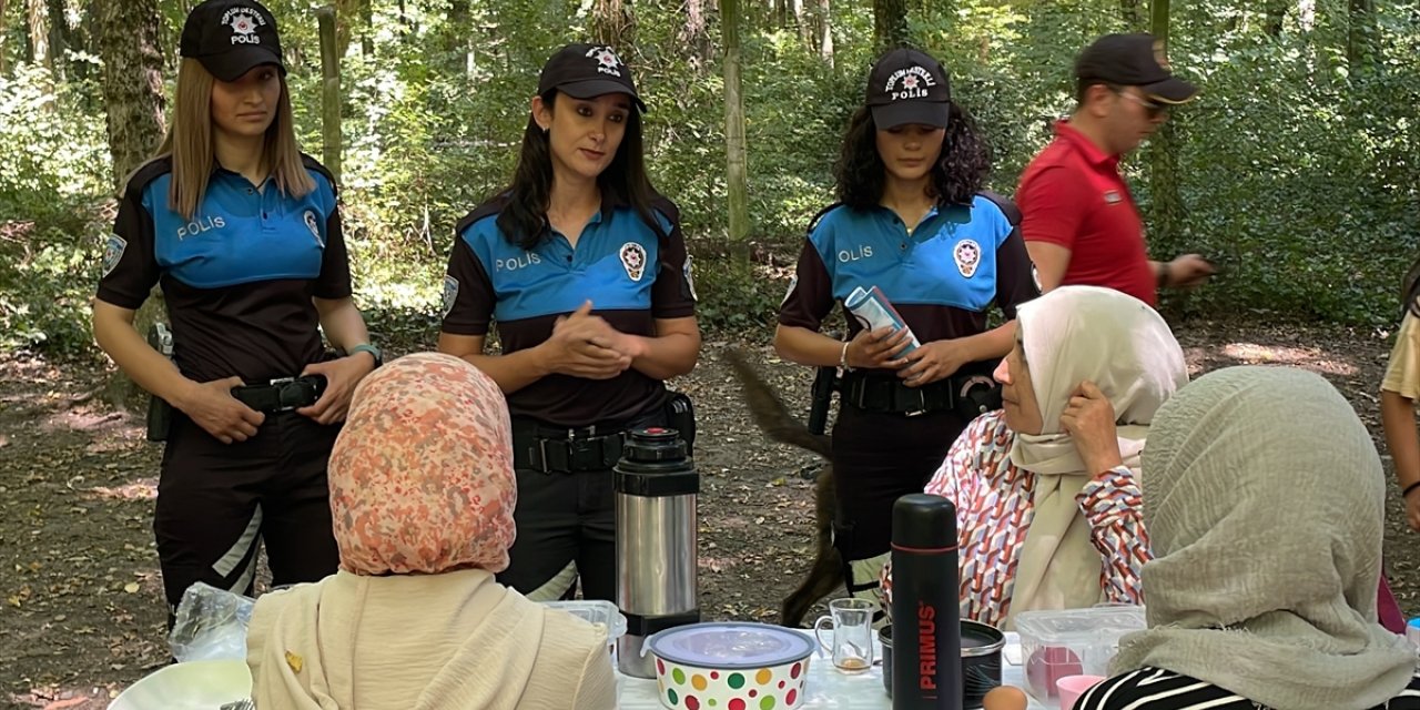 Belgrad Ormanı'nda yangınlara karşı polis denetimi