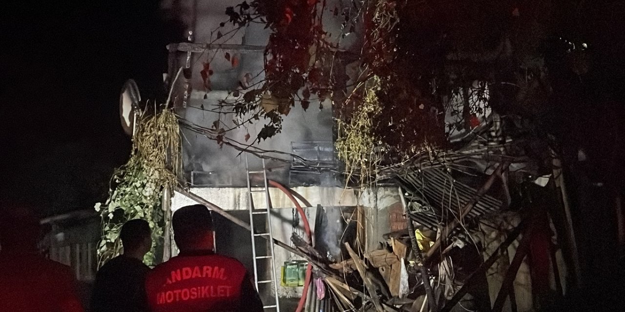 Bolu'da, çıkan yangında yayla evi kullanılamaz hale geldi