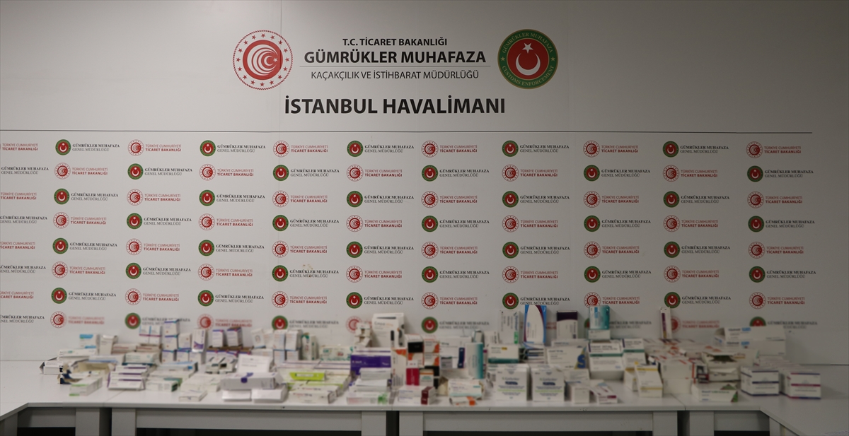 İstanbul Havalimanı'nda 307 kutu kaçak ilaç ele geçirildi