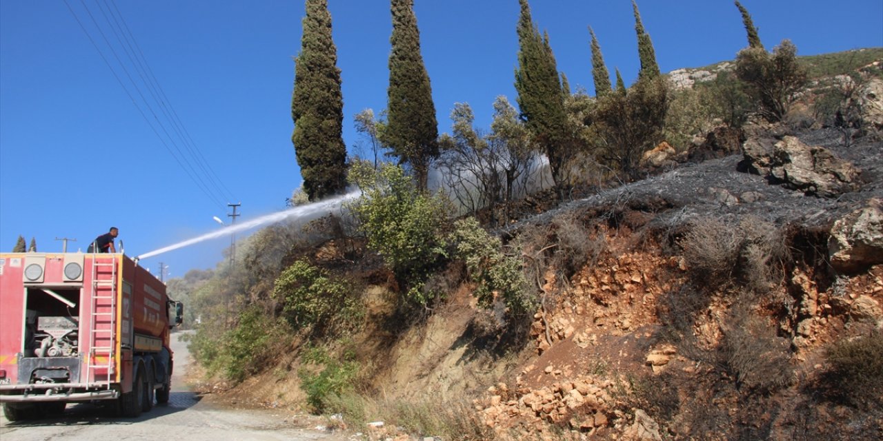 Hatay’da zeytin bahçesinde çıkan yangın söndürüldü