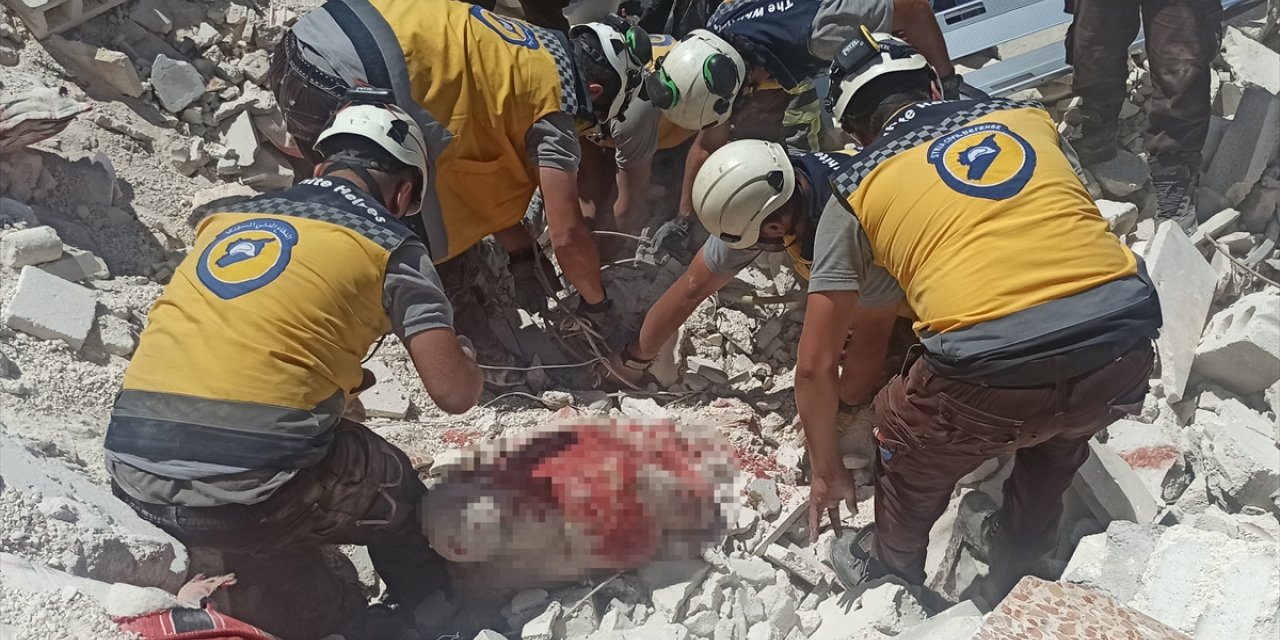 Rus savaş uçaklarının, İdlib'e düzenlediği  hava saldırılarında 3 sivil öldü, 6 sivil yaralandı