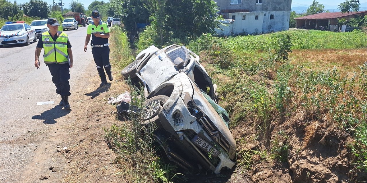 Samsun’da kamyonet devrildi 1 kişi öldü