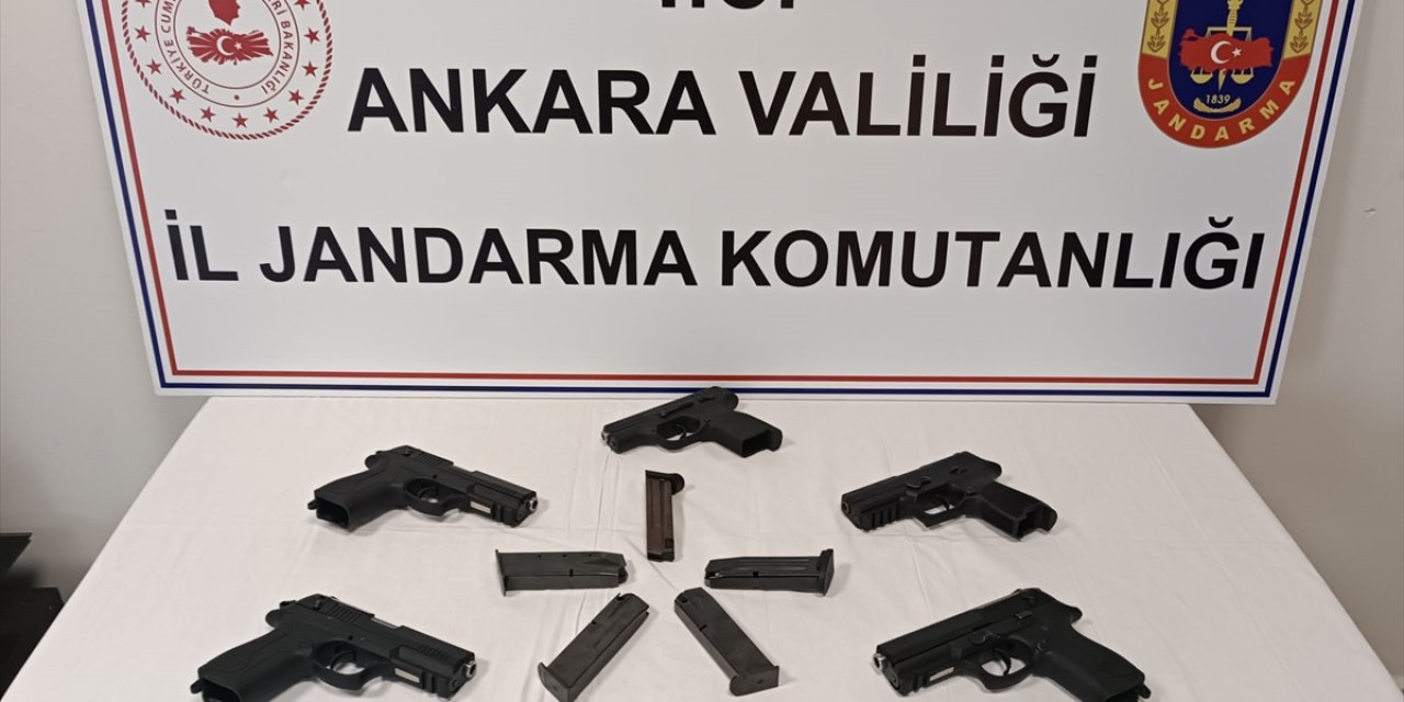 Ankara'da silah kaçakçılığı operasyonunda 5 ruhsatsız tabanca ele geçirildi