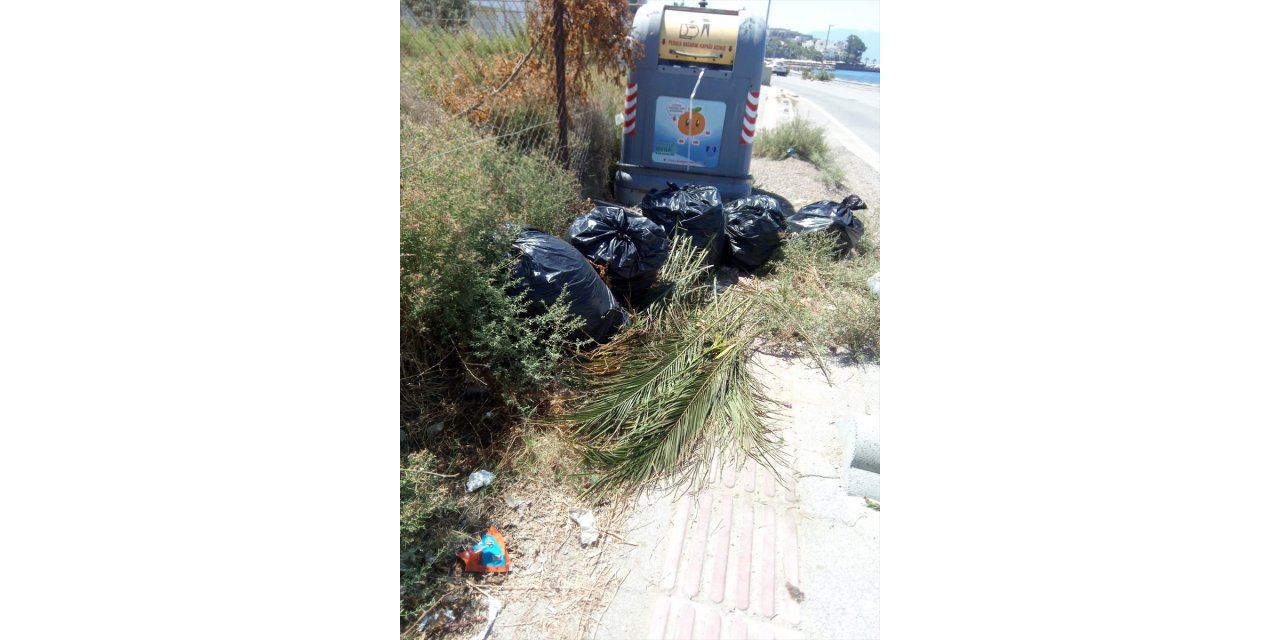 Bodrum'da belediyeden çöplerin konteyner dışına atılmaması uyarısı