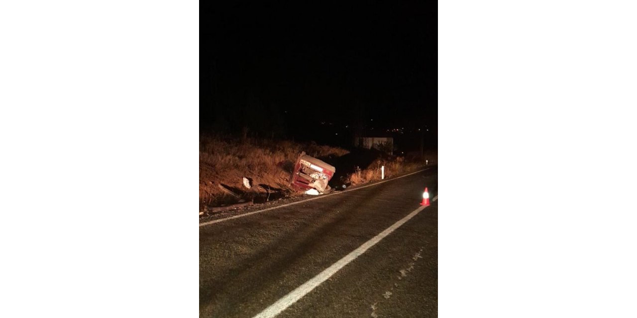 Malatya'da freni patlayan otomobil takla attı, 4 kişi yaralandı