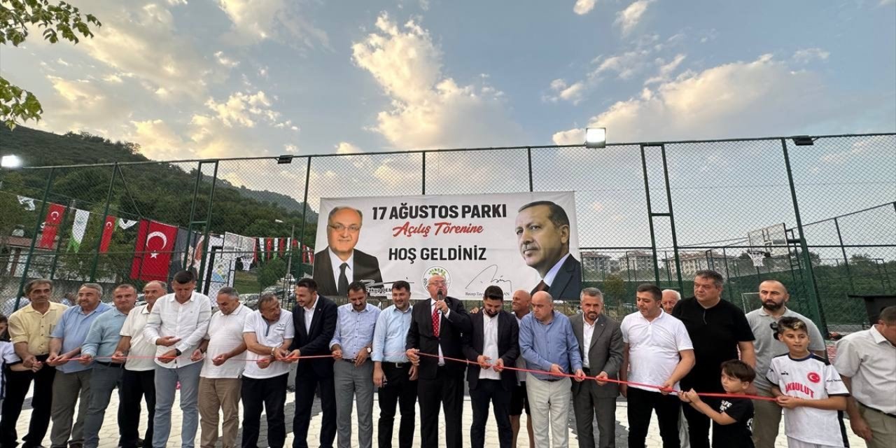 Düzce'de Marmara Depremi'nin yıl dönümünde "17 Ağustos Parkı" açıldı