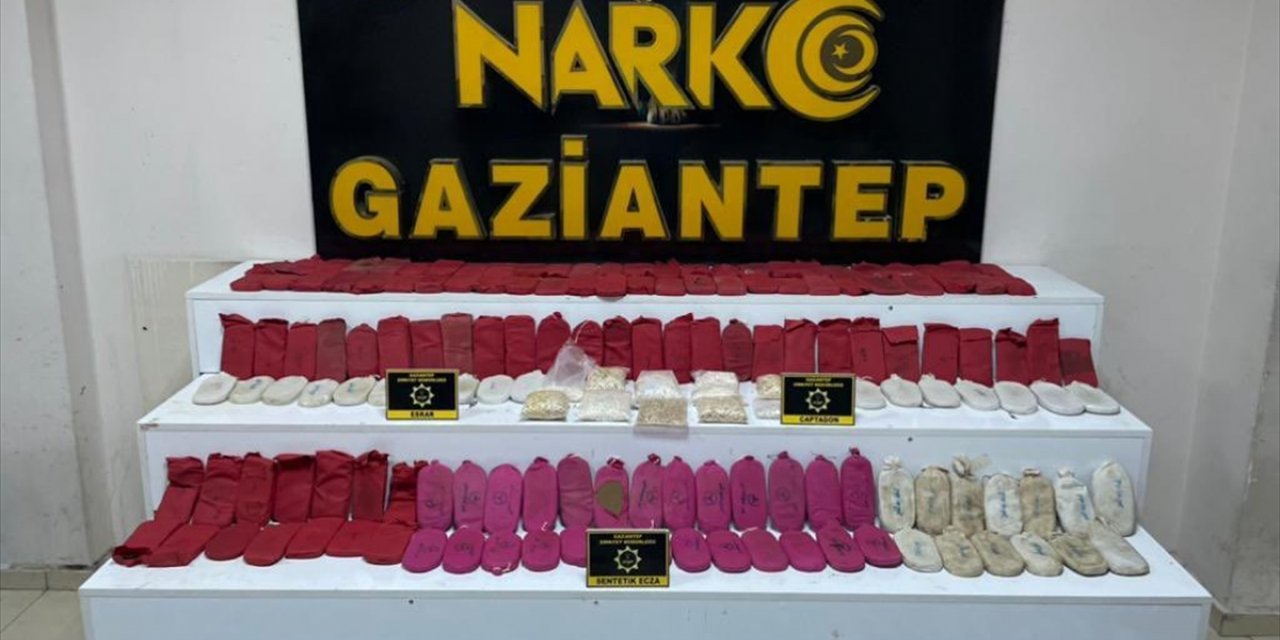 Gaziantep'te 30 kilogram esrar ele geçirildi