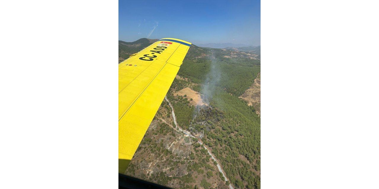 Muğla'da çıkan orman yangınına müdahale ediliyor