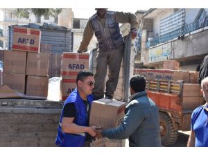 AFAD Afrin'e gıda desteğini sürdürüyor