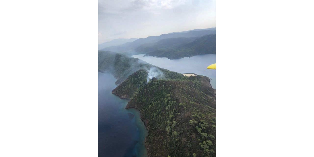 Marmaris'te ormanlık alanda yangın çıktı