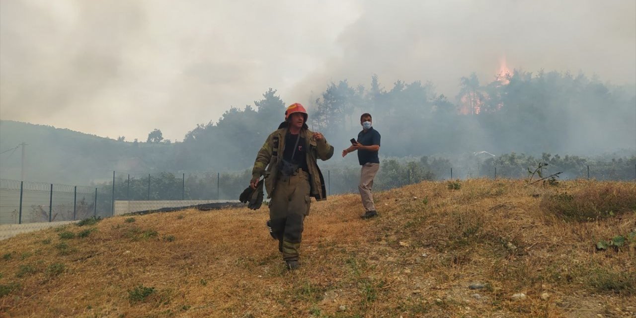 GÜNCELLEME - Bursa'da çıkan orman yangınına müdahale ediliyor