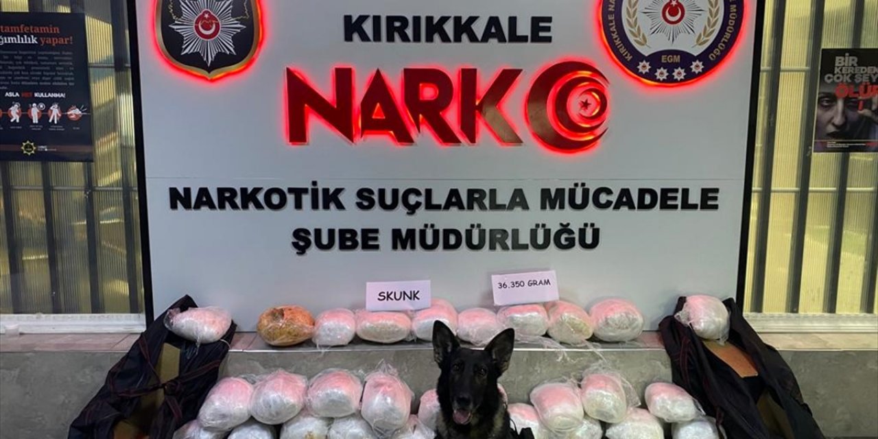 Kırıkkale'de 36 kilogram uyuşturucu ele geçirildi