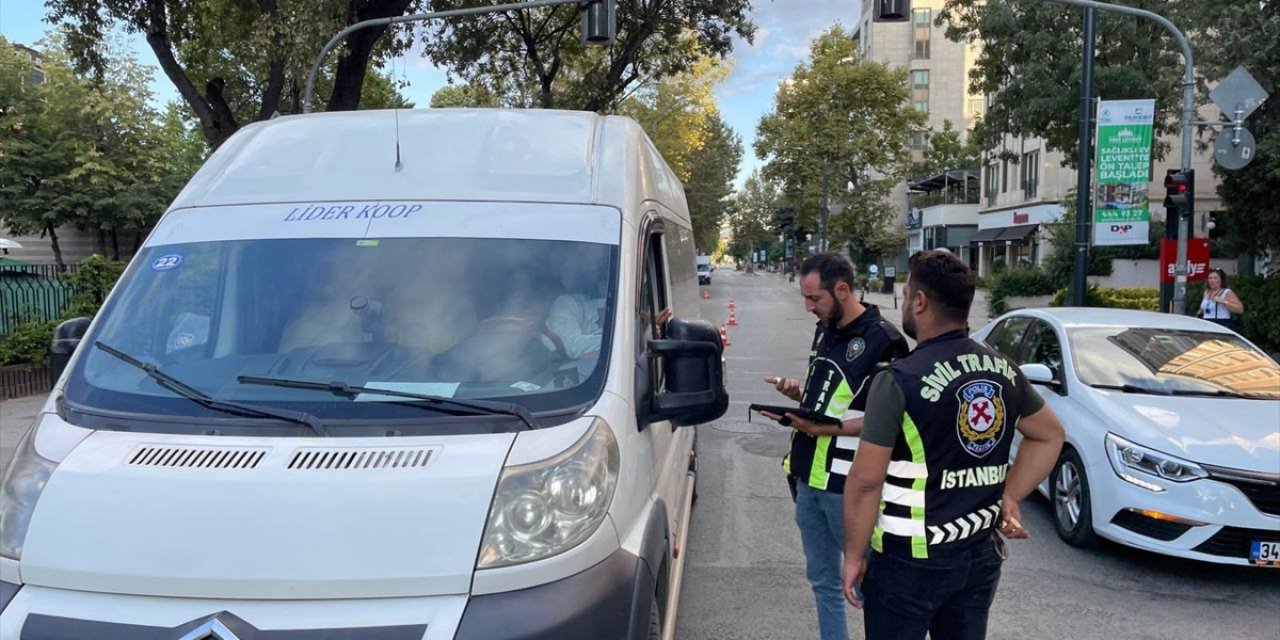 İstanbul'da okul servislerine yönelik denetim yapıldı