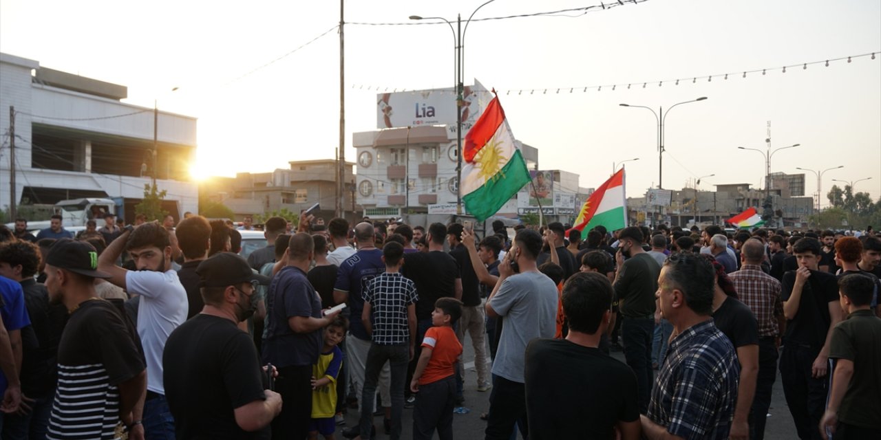 Kerkük'te 4 kişinin hayatını kaybettiği olaylar protesto edildi