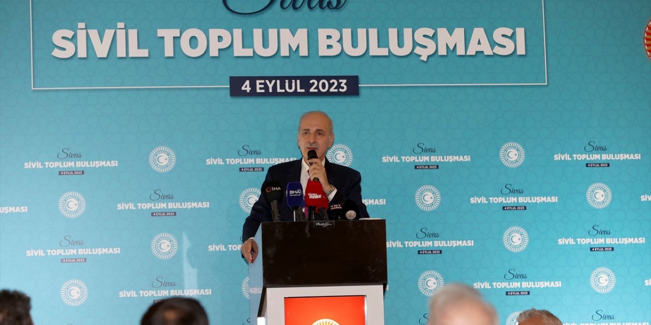 TBMM Başkanı Kurtulmuş, Sivas'ta sivil toplum buluşması programında konuştu: