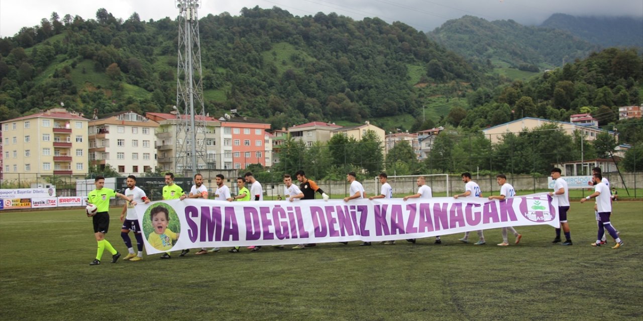 Artvin'deki futbol maçının geliri SMA'lı bebeğe bağışlandı