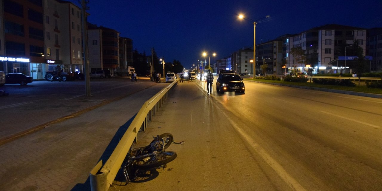 Konya'da otomobille çarpışan motosikletin sürücüsü öldü