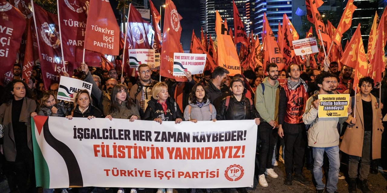 İsrail'in İstanbul Başkonsolosluğu önündeki protestolar sürüyor