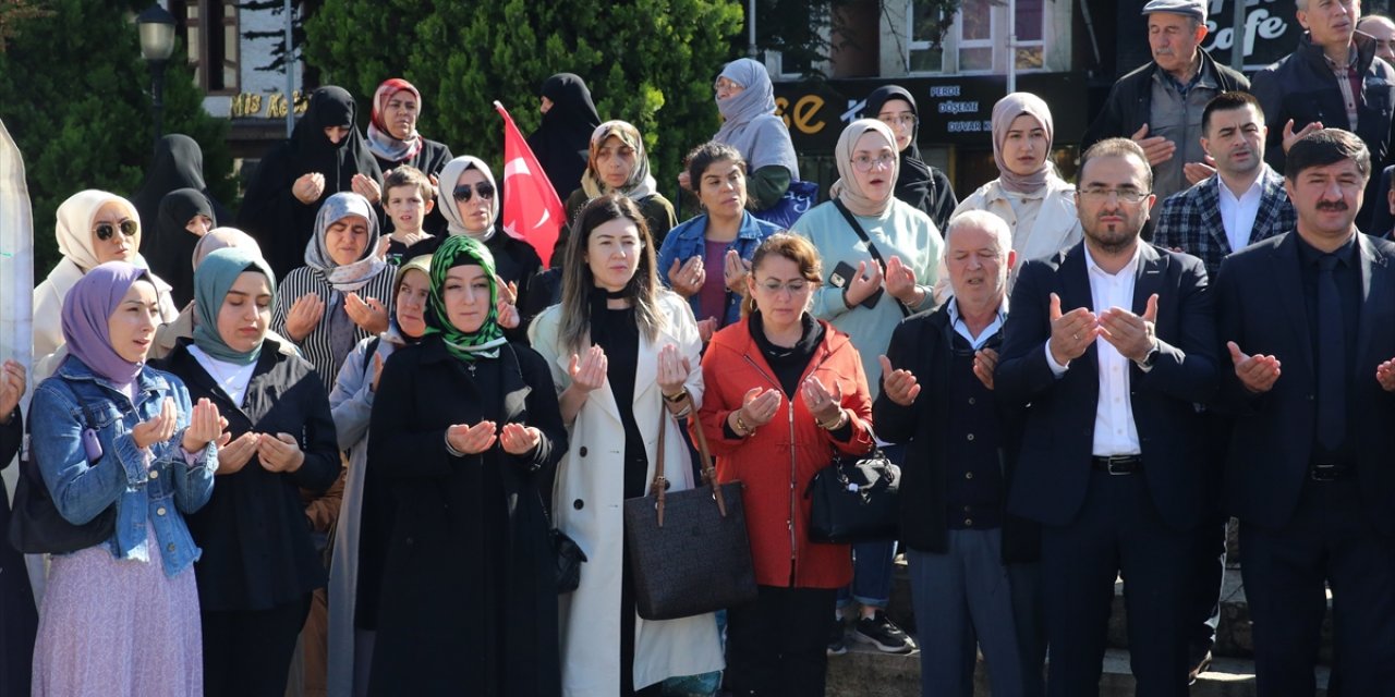 Samsun ve çevre illerde İsrail'in Gazze'deki saldırıları protesto edildi