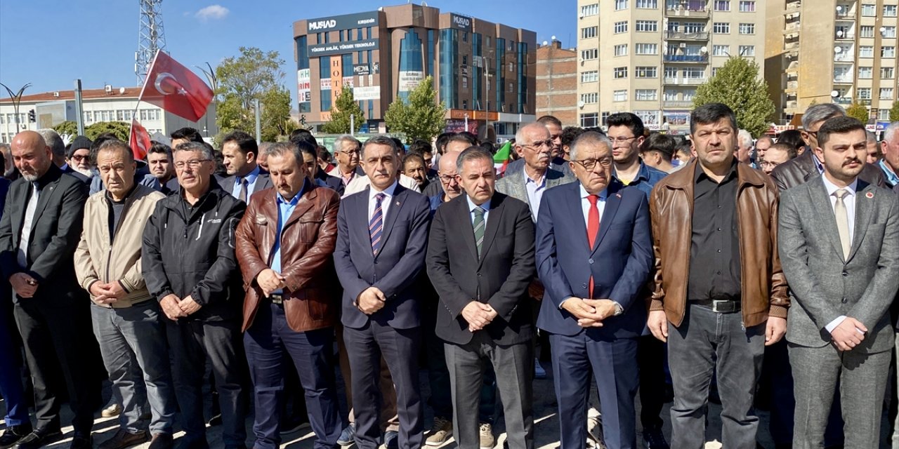 Kırıkkale, Kırşehir ve Yozgat'ta İsrail protesto edildi