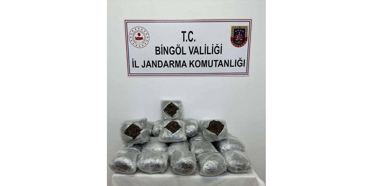 Bingöl'de 23 kilo 724 gram esrar ele geçirildi