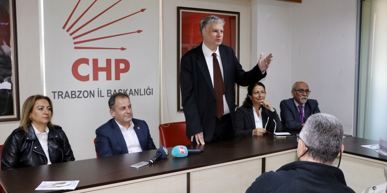 CHP genel başkanlığına adaylığını açıklayan Öymen, Trabzon'da konuştu: