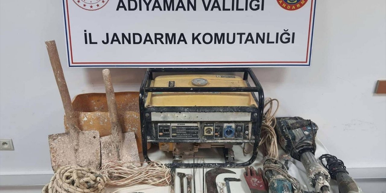 Adıyaman'da kaçak kazı yapan 5 şüpheli yakalandı