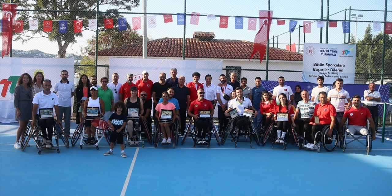 Bodrum'daki Tekerlekli Sandalye 100. Yıl Tenis Turnuvası tamamlandı