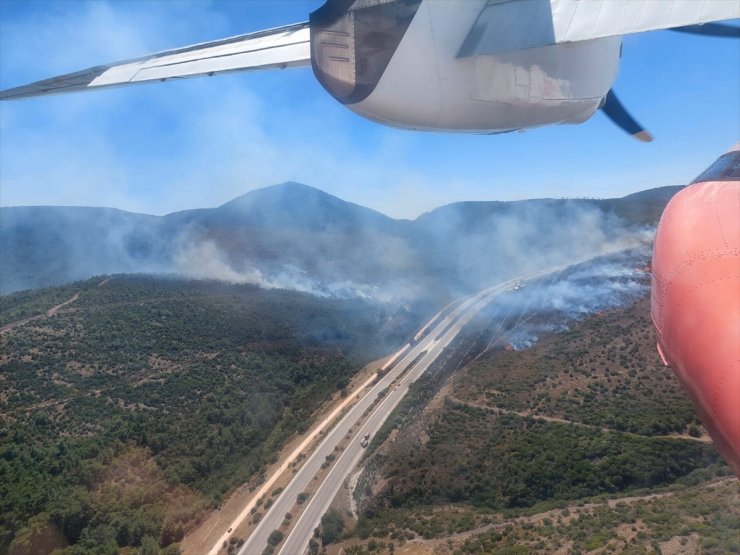 GÜNCELLEME - İzmir'de alev alan otomobil orman yangınına yol açtı