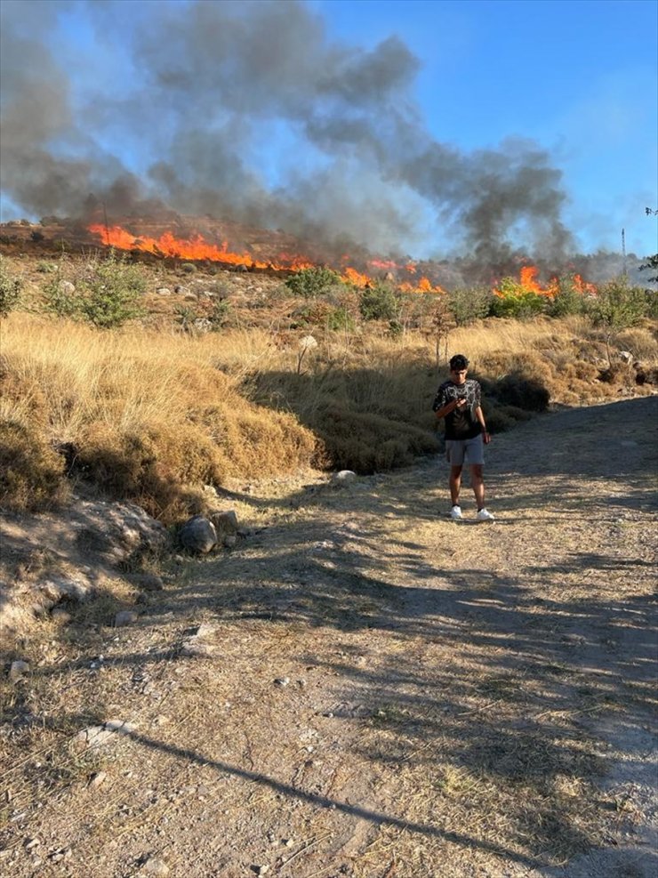 GÜNCELLEME - Bodrum'da makilik alanda çıkan yangın kontrol altına alındı