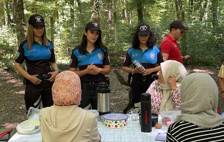 Belgrad Ormanı'nda yangınlara karşı polis denetimi