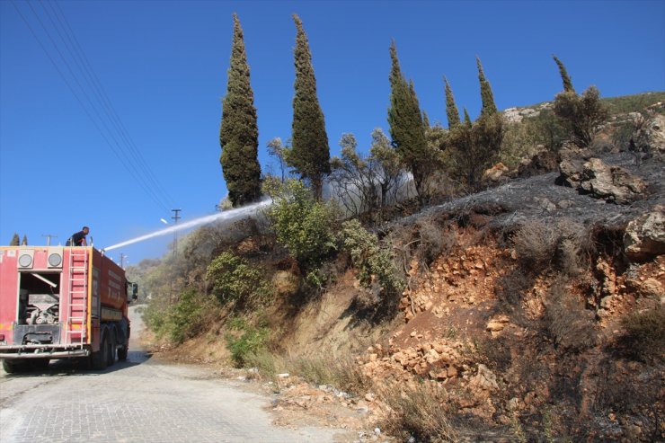 Hatay’da zeytin bahçesinde çıkan yangın söndürüldü