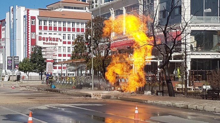 Niğde'de doğal gaz borusunda meydana gelen patlamada bir işçi yaralandı