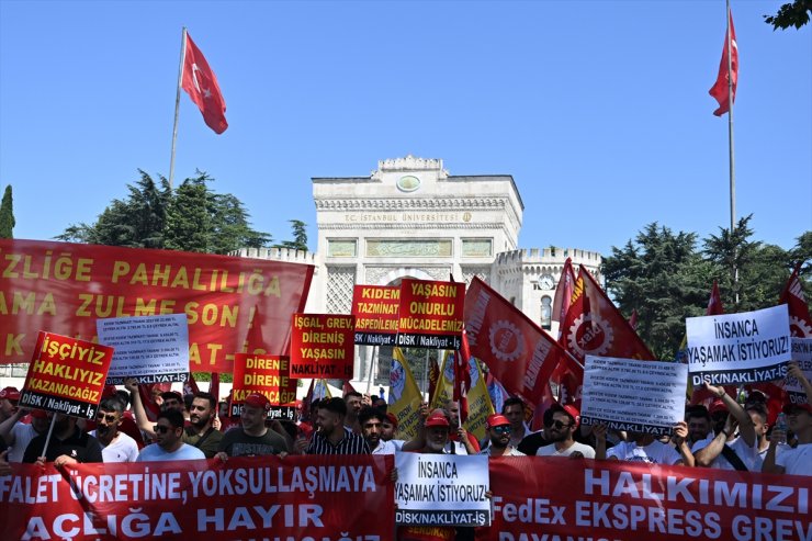 İstanbul'da Nakliyat-İş üyelerinden grev açıklaması