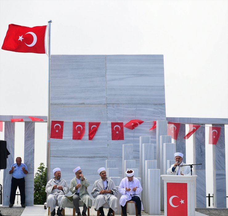 Trabzon'da yeniden düzenlenen Harmantepe Şehitliği açıldı