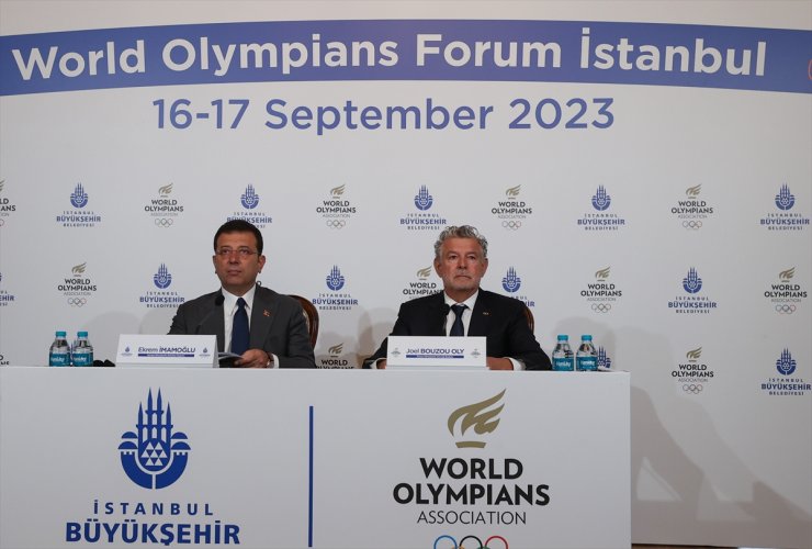 İBB Başkanı İmamoğlu, Dünya Olimpian Forumu'yla ilgili konuştu: