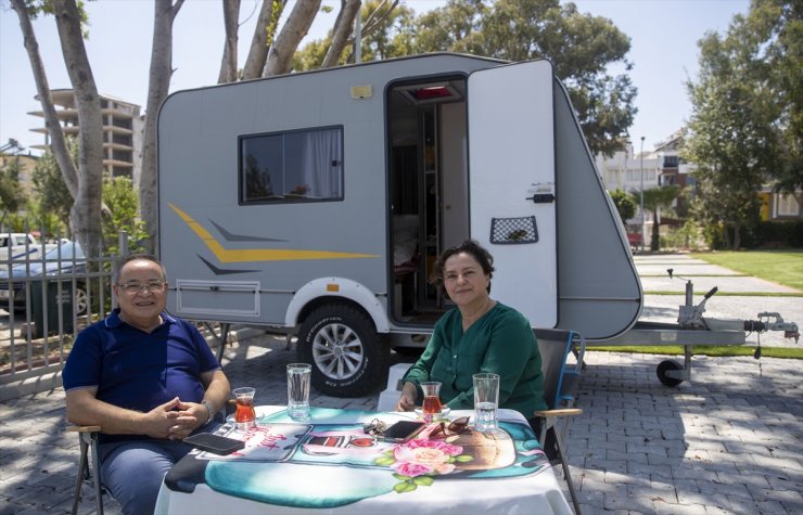 Antalya'da karavancıların park sorununu gidermek için Karavan Park açıldı