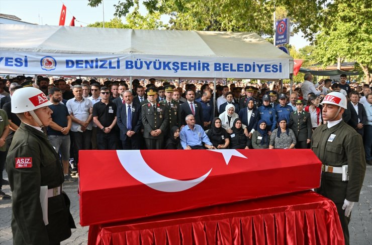 Şehit Uzman Çavuş Kemal Özek, Denizli'de son yolculuğuna uğurlandı