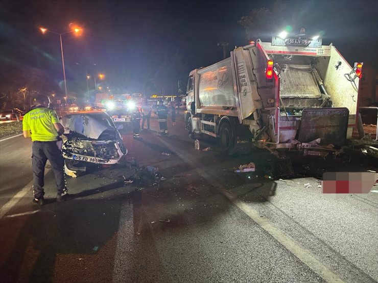 Samsun'da zincirleme trafik kazasında 6 kişi yaralandı